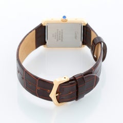Cartier Tank Solo 18K Yellow Gold Men's Watch W5200002 3168