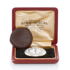 llinois Bunn Special Railroad Approved Circa 1922 Pocket Watch W/ Original Box