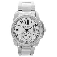 Cartier Calibre Herrenuhr aus Edelstahl, 42 mm, W7100015 3389