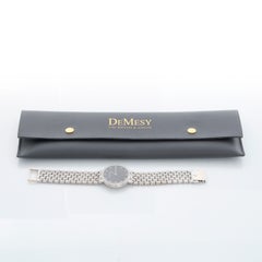 Orologio Audemars Piguet con quadrante Black Diamond e bracciale intrecciato in oro bianco 18 carati