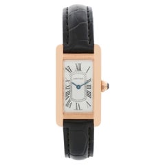 Cartier Rose Gold Small Tank Americaine 2503 W2607456