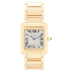 Cartier Tank Francaise Midsize 18k Yellow Gold Watch W50003N2 1821