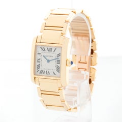 Cartier Tank Francaise Midsize 18k Yellow Gold Watch W50003N2 1821