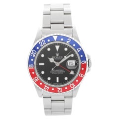 Men's Rolex GMT - Master II Watch 16710 Pepsi Rotating Bezel