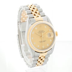 Rolex Datejust Herrenuhr 2-farbige 16233