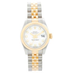 Rolex Ladies Datejust 2-Tone White Dial Watch 179173