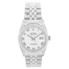 Rolex Datejust Men's Stainless Steel Watch White Dial 16220