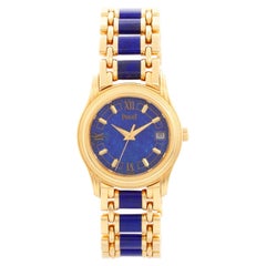 Piaget Polo 18K Yellow Gold Lapis Lazuli Dial & Bracelet Ref. 22001 M 517 D