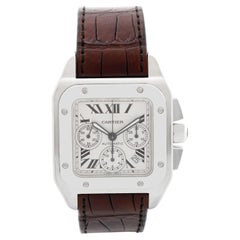 Cartier Santos 100 XL Chronograph – Herrenuhr aus Edelstahl mit Automatikwerk, Modell W20090X8