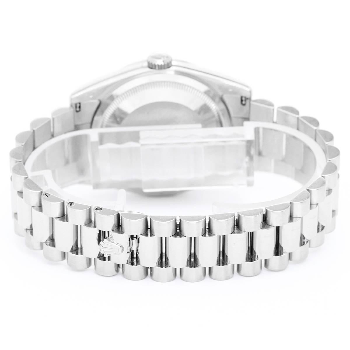 Rolex White Gold President Day-Date Automatic Wristwatch Ref 118239 In Excellent Condition In Dallas, TX