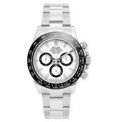 Rolex Stainless Steel Ceramic Black Dial Cosmograph Daytona Automatic Wristwatch