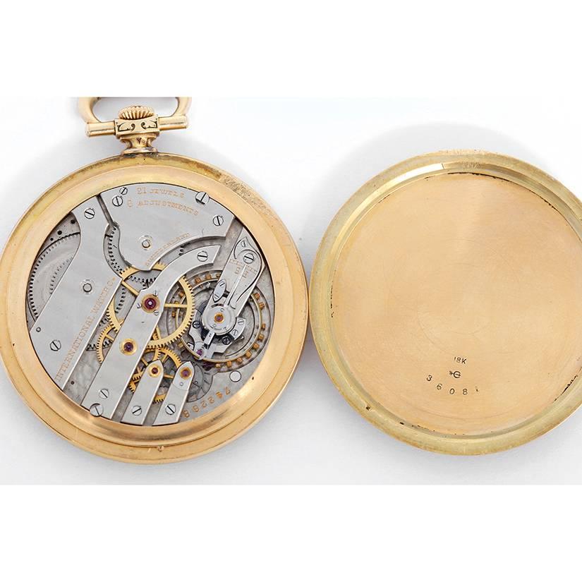 Tiffany & Co. Yellow Gold Manual Wind Pocket Watch In Good Condition In Dallas, TX