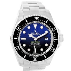 Rolex Edelstahl Sea Dweller Deepsea Blue Automatik Armbanduhr Ref 116660