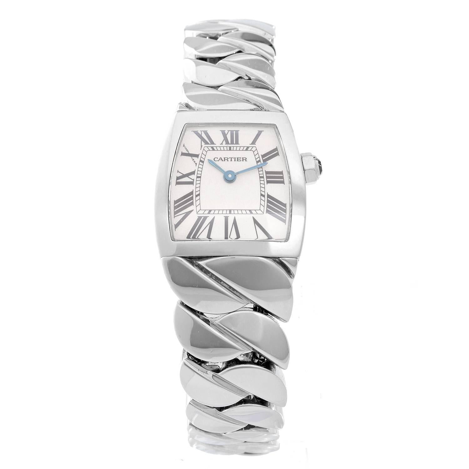 Cartier La Dona Ladies Stainless Steel Watch Ref 2902 -  Quartz. Stainless Steel (22 mm). White dial with Roman numerals. Stainless steel with double deployant buckle. Pre-owned with custom box.