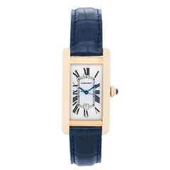 Cartier Yellow Gold Tank Americaine Automatic Wristwatch Ref W2603156