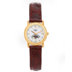 Fred of Paris Ladies Yellow Gold White Dial Quartz Wristwatch