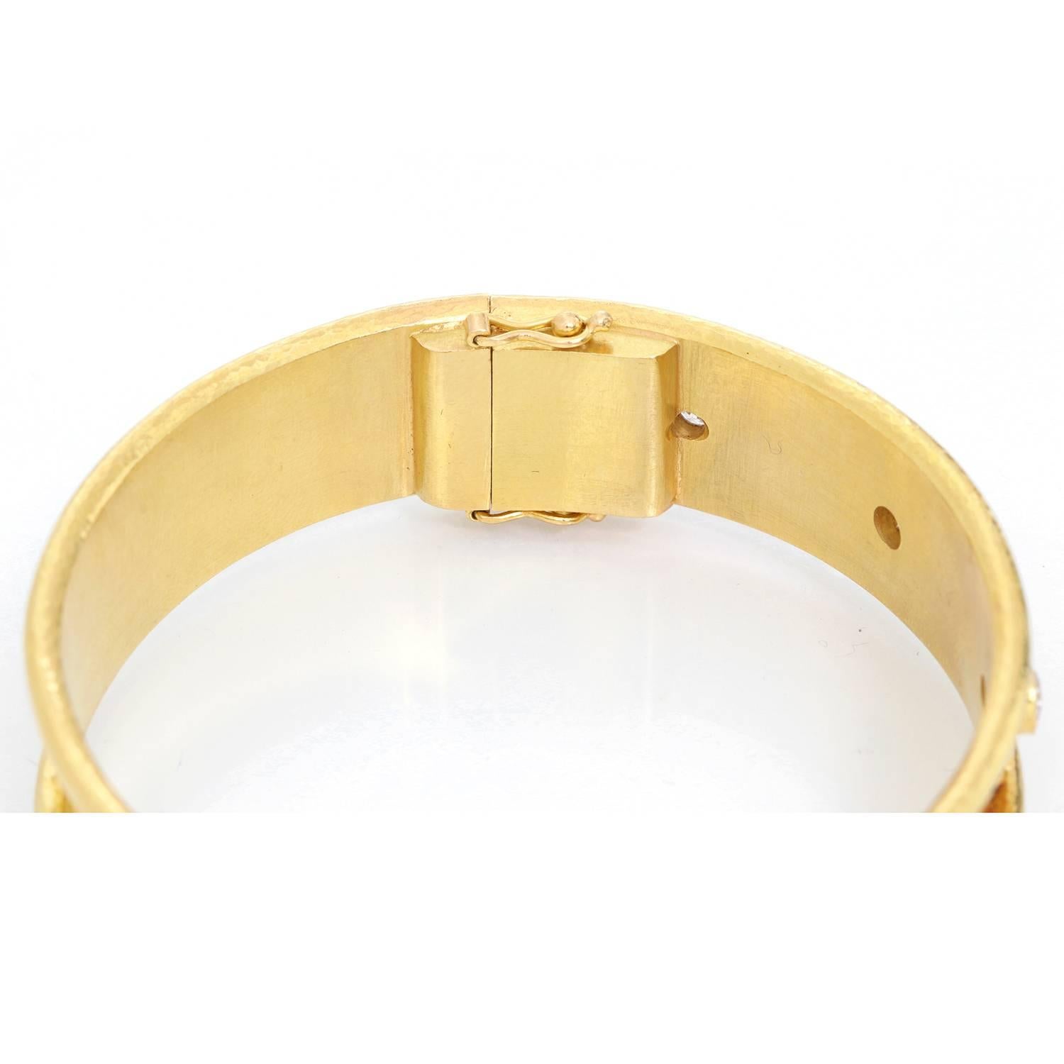 Women's Elizabeth Locke 19 Karat Yellow Gold Bangle Bracelet