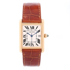 Cartier Gelbgold Tank Louis Quarz-Armbanduhr Ref W1529756, Gelbgold