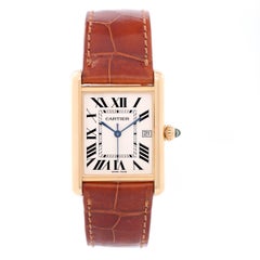 Cartier Yellow Gold Tank Louis Quartz Wristwatch Ref W1529756