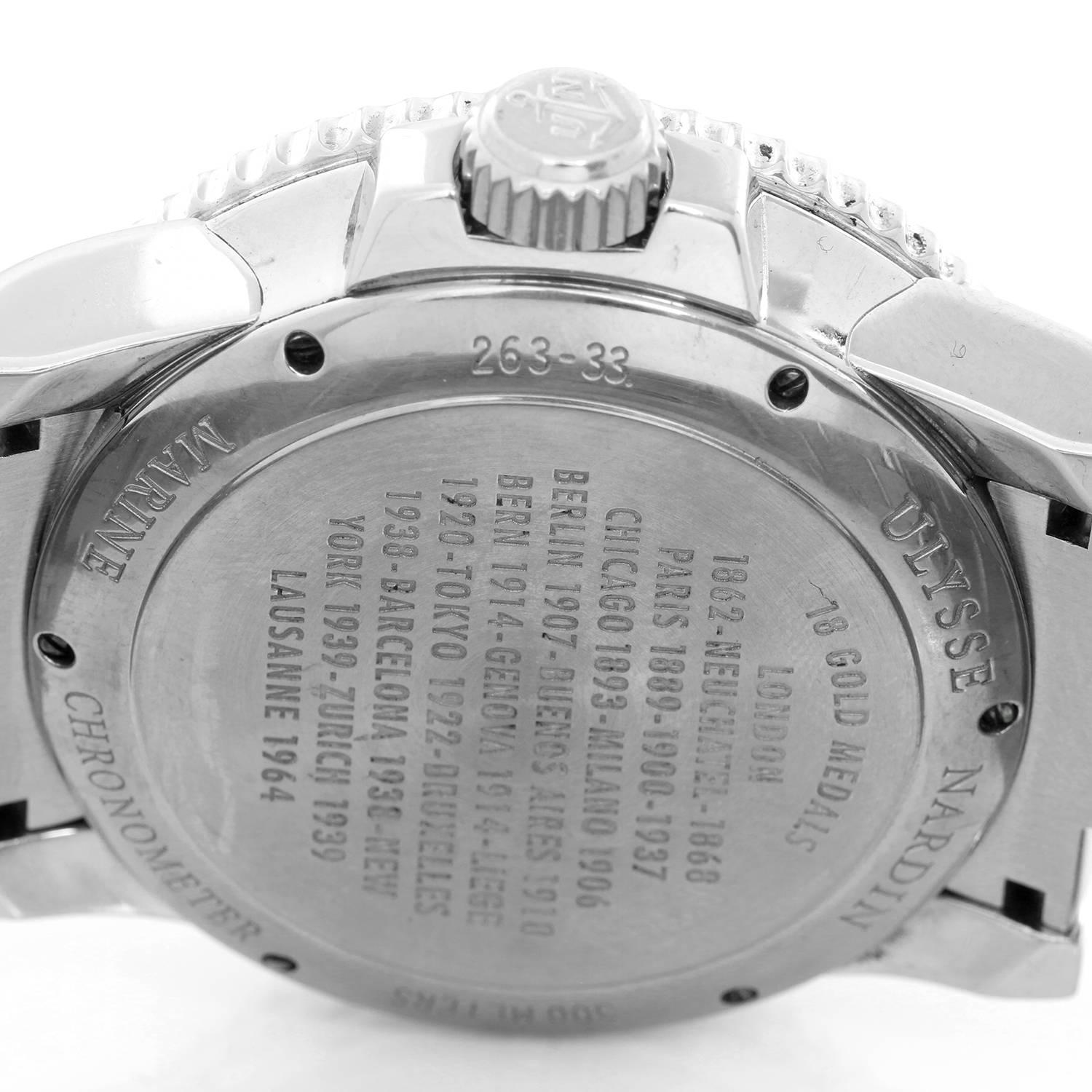 Men's Ulysse Nardin Stainless Steel Maxi Marine Automatic Wristwatch