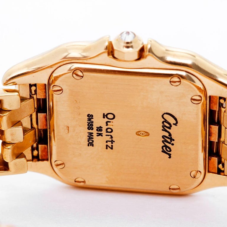 Cartier Ladies Yellow Gold Panther Panthere Quartz Wristwatch Ref ...