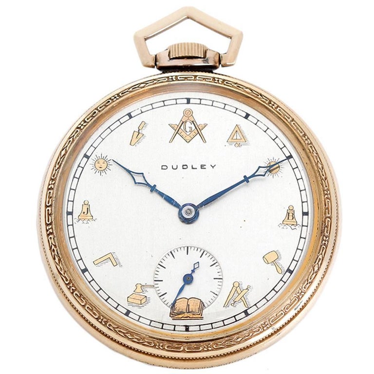 Dudley Masonic Watch Co. Model 2 Masonic Pocket Watch at 1stDibs