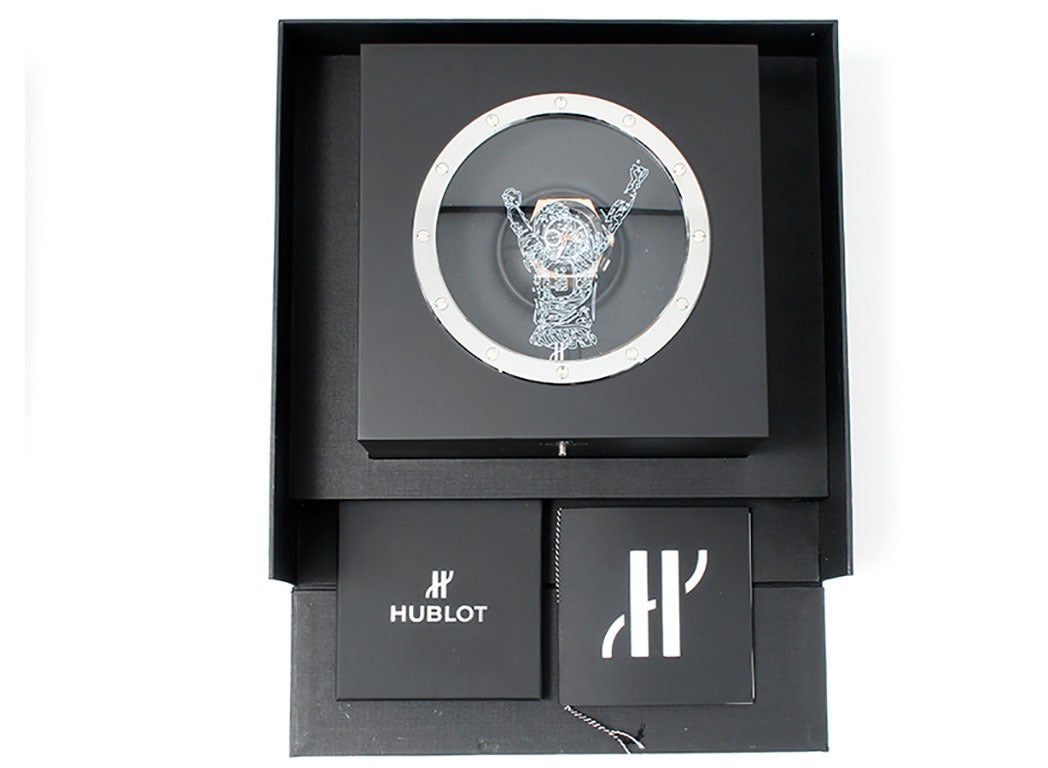  Hublot Montre-bracelet Big Bang King Power Diego Maradona avec cadran squelette en or rose Pour hommes 