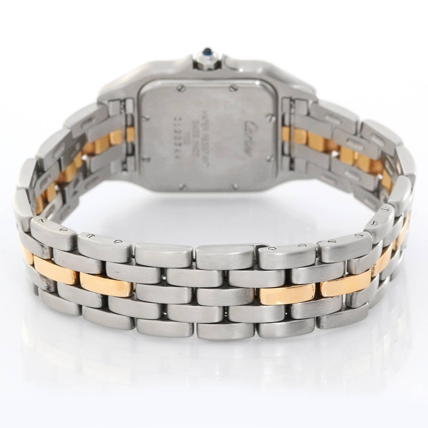Women's Cartier Ladies Yellow Gold Stainless Steel Panthere Quartz Wristwatch