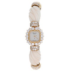 Vintage Chopard Ladies Yellow Gold Diamond Quartz Bracelet Wristwatch Ref 10/3947