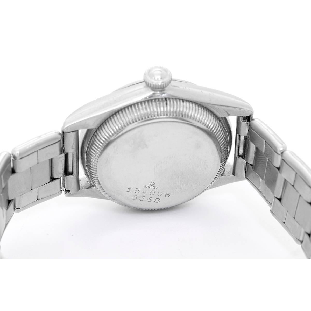 Men's Rolex Stainless Steel Midsize Oyster Perpetual Automatic Wristwatch, Circa 1940s
