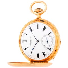 Patek Philippe & Co. Rose Gold Hunter Case Manual Pocket Watch