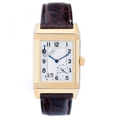 Jaeger-LeCoultre Yellow Gold Reverso Quartz Wristwatch Ref 240.1.15