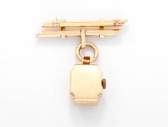 Tiffany & Co. Damen-Gelbgold-Broschenuhr:: um 1950