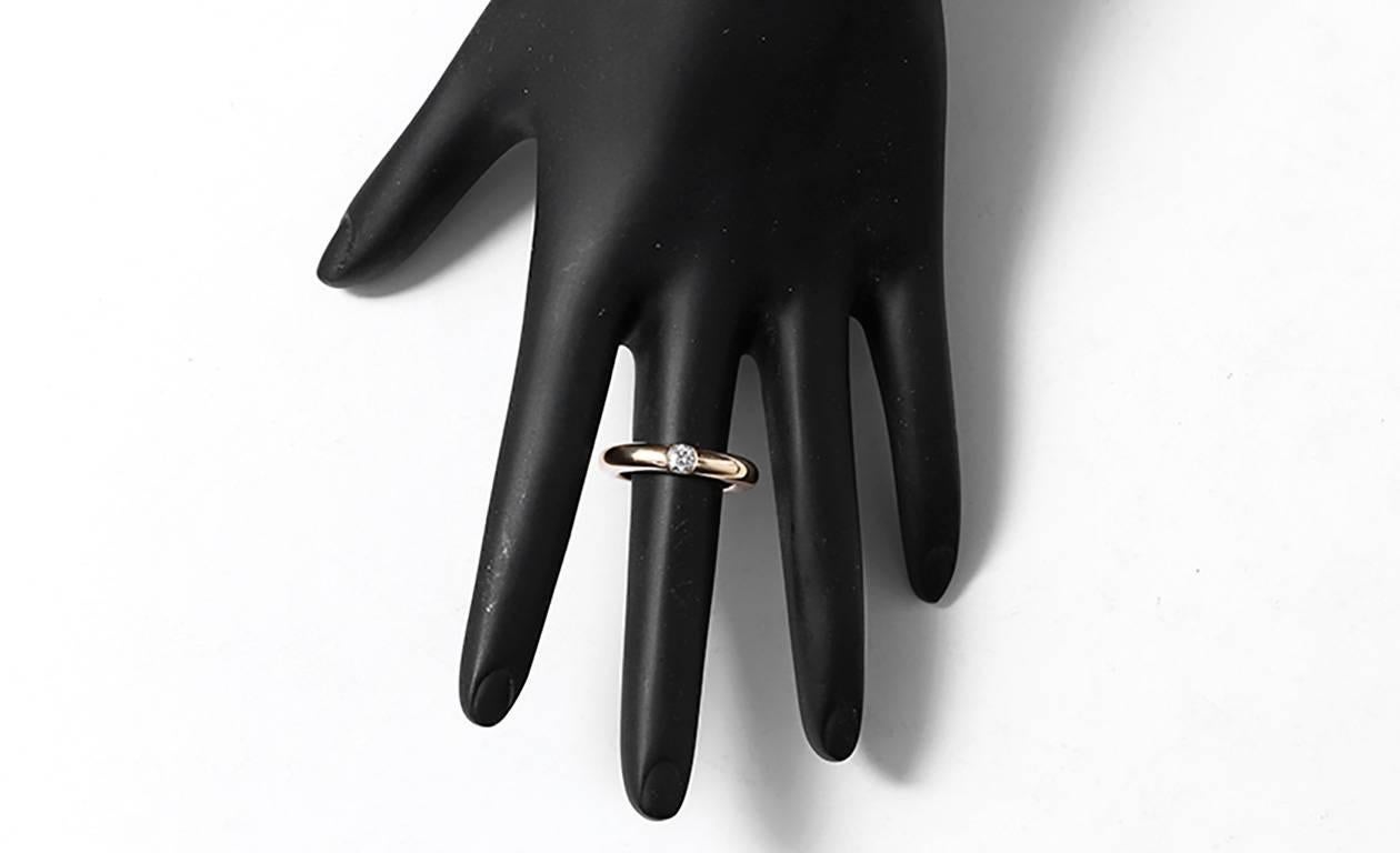 Cartier Ellipse Diamond Gold Ring In Excellent Condition In Dallas, TX