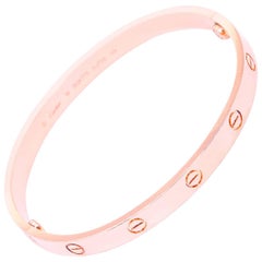 Cartier Rose Gold Love Bracelet with Screwdriver