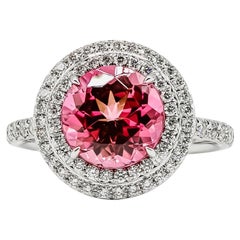 Estate Tiffany & Co. Platinum Soleste Pink Tourmaline Ring