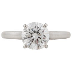 Cartier GIA Certified 1.67 Carat Solitaire Ring