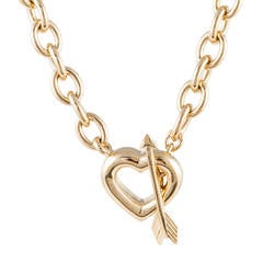 Tiffany & Co. Gold Heart with Toggle Necklace 3