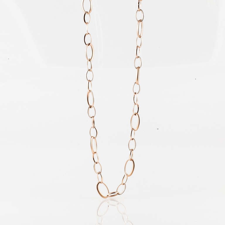 Rose Gold Large Link Chain For Sale at 1stdibs