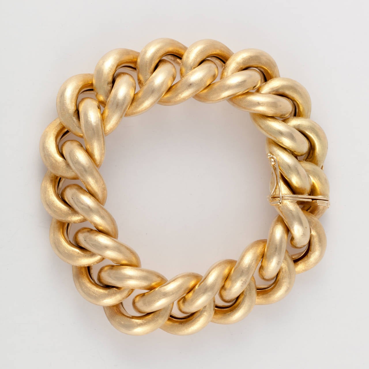 Gold Link Bracelet For Sale at 1stDibs
