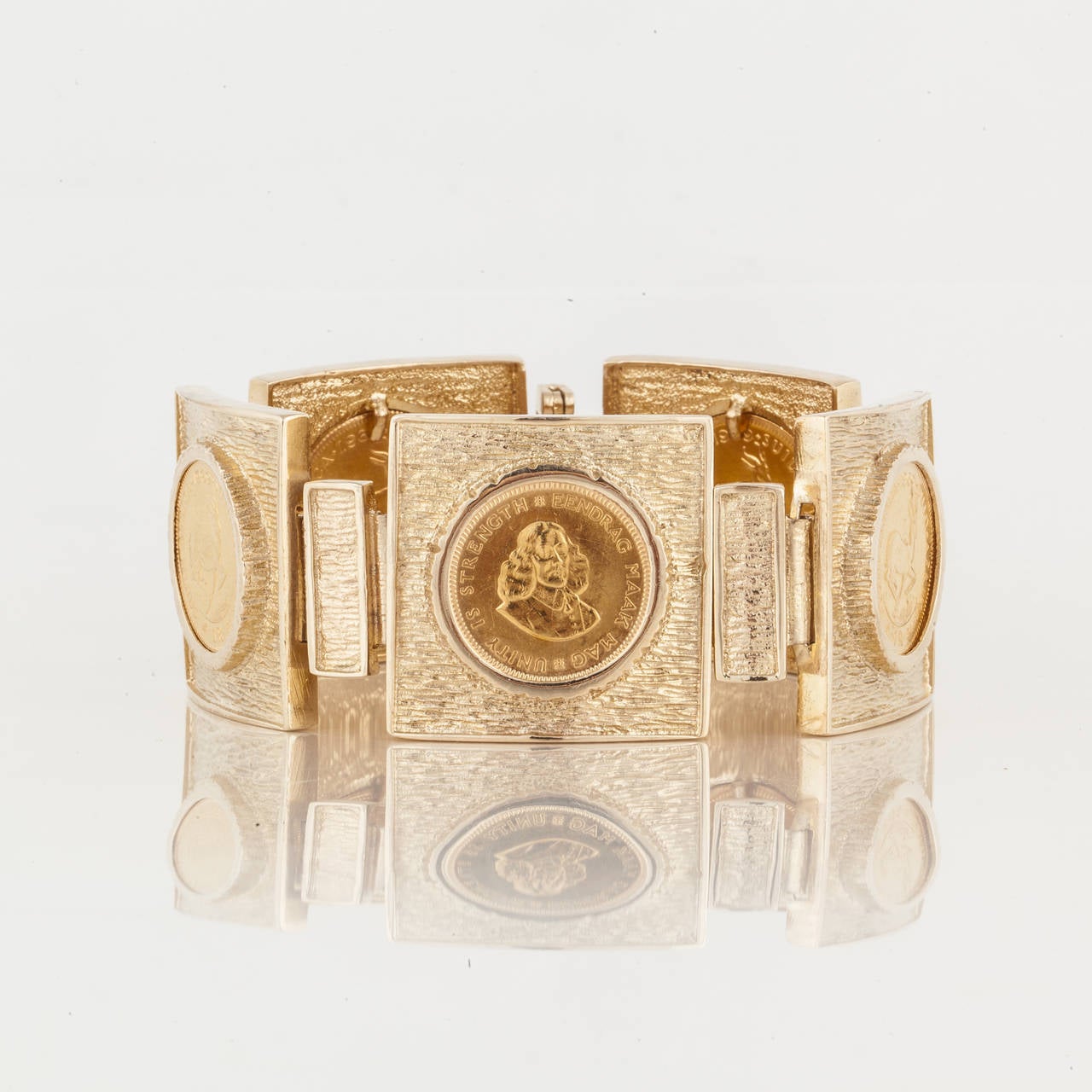 Gold Coin Bracelet with Krugerrands For Sale at 1stdibs