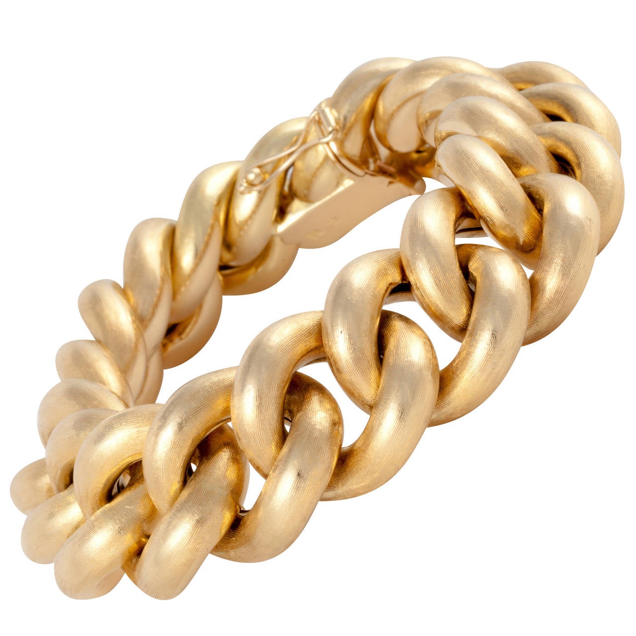 Gold Link Bracelet For Sale at 1stDibs
