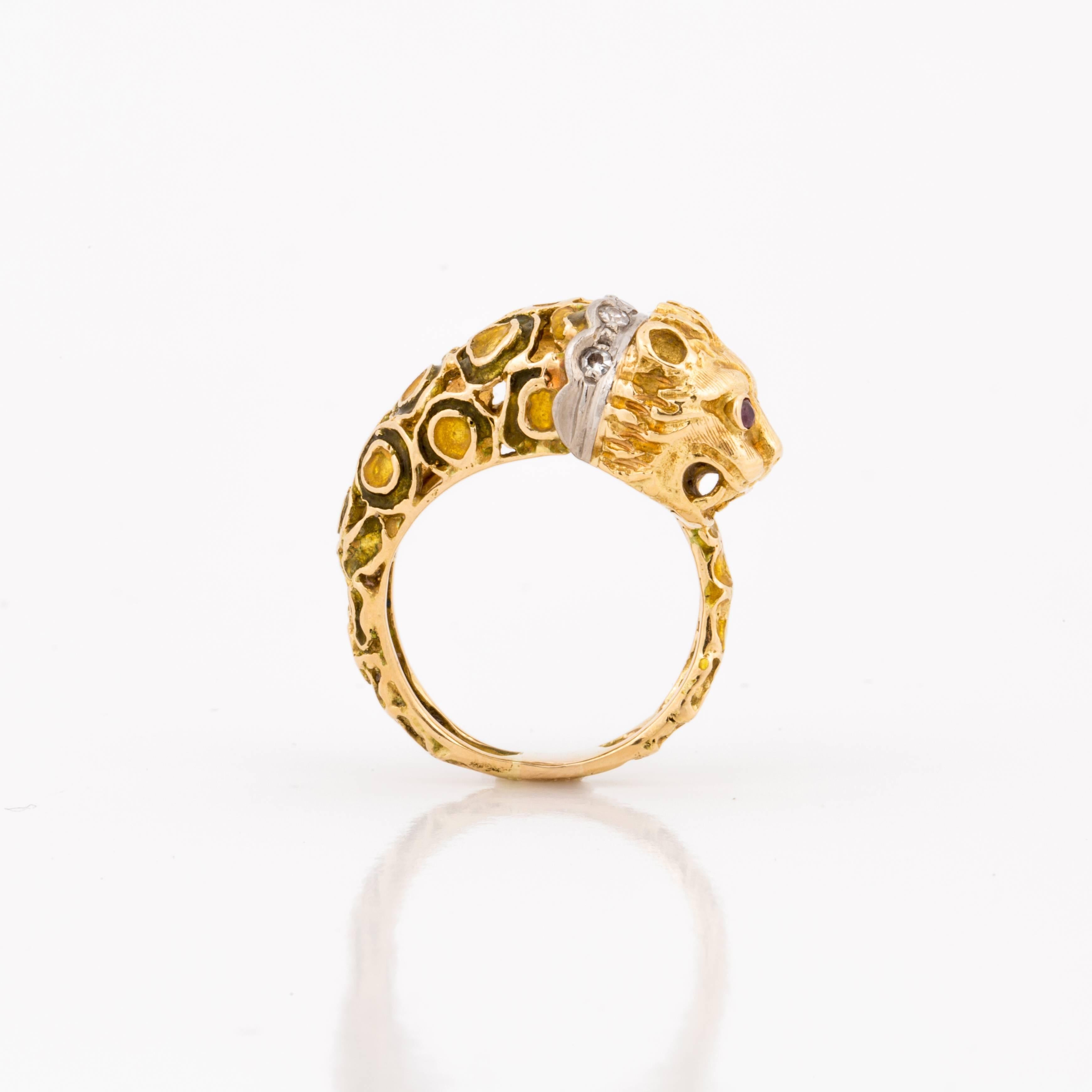 womens lion ring