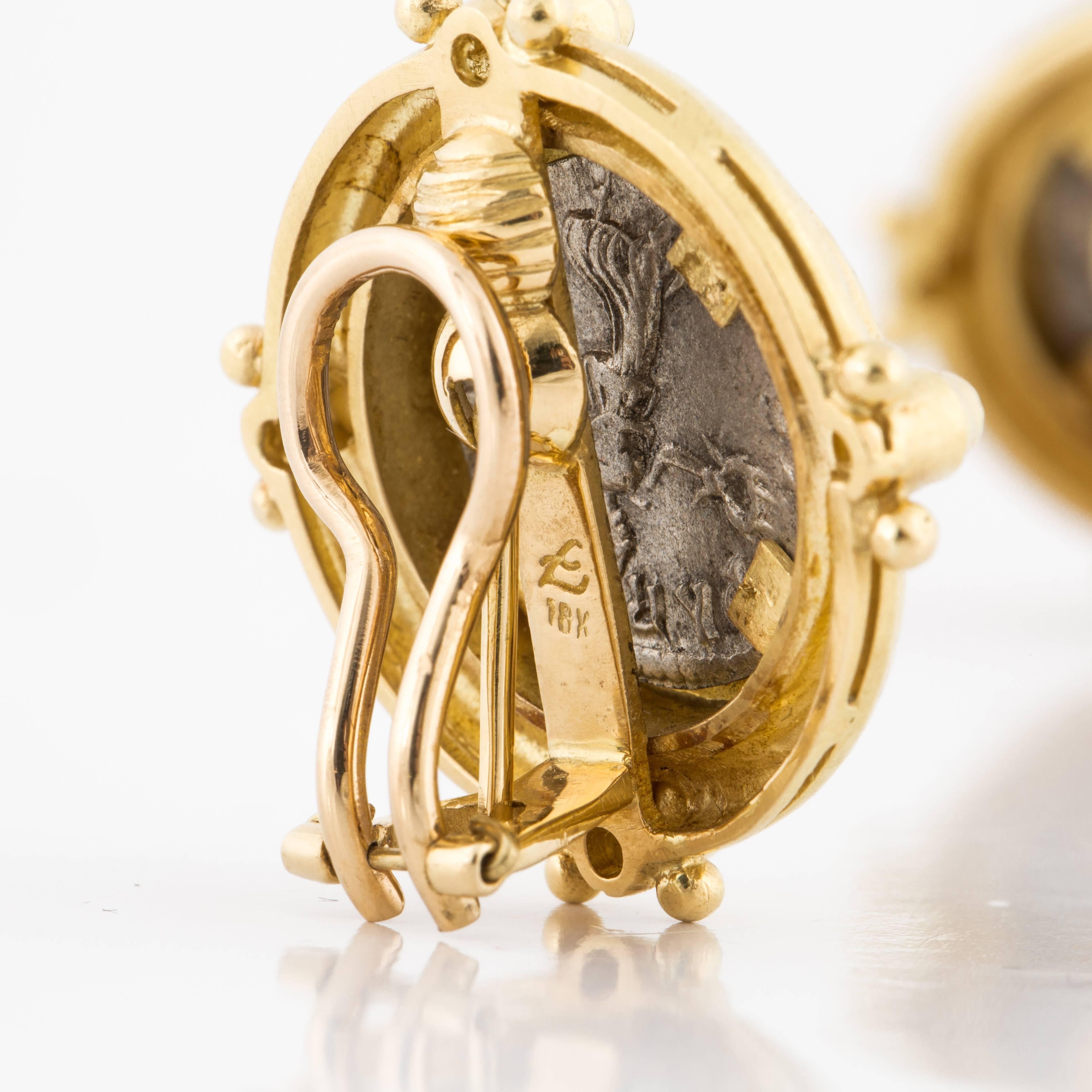 Women's or Men's Elizabeth Locke Ancient Coin Earrings