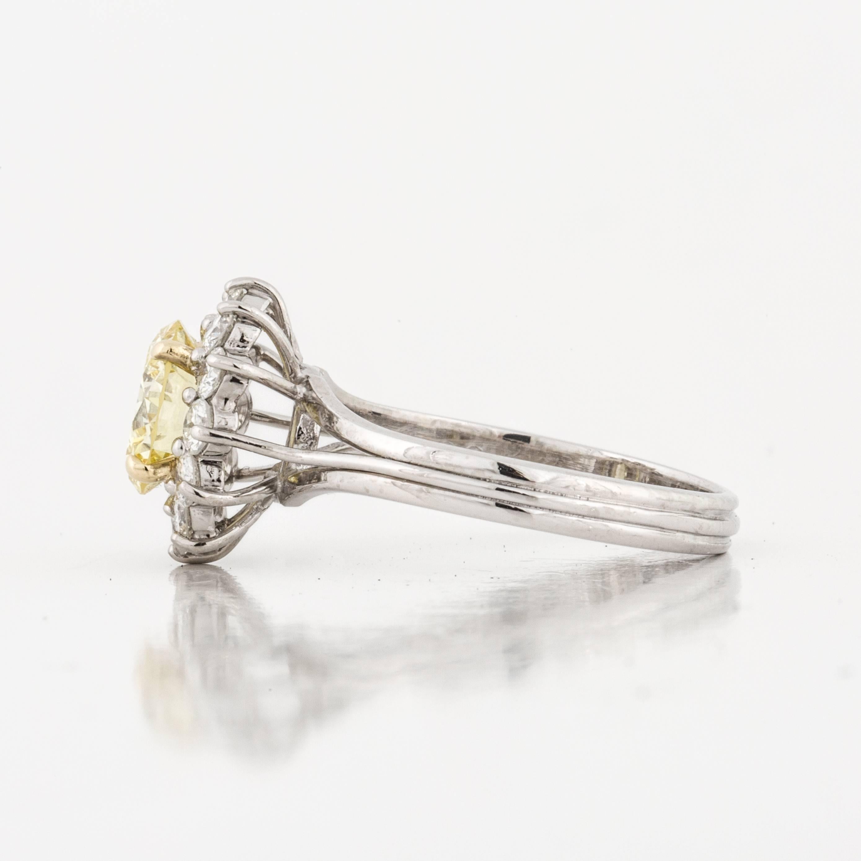 tiffany yellow diamond engagement ring