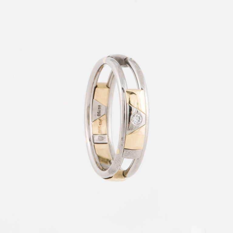 Christian Bauer 18K Gold and Palladium Wedding Band at 1stDibs