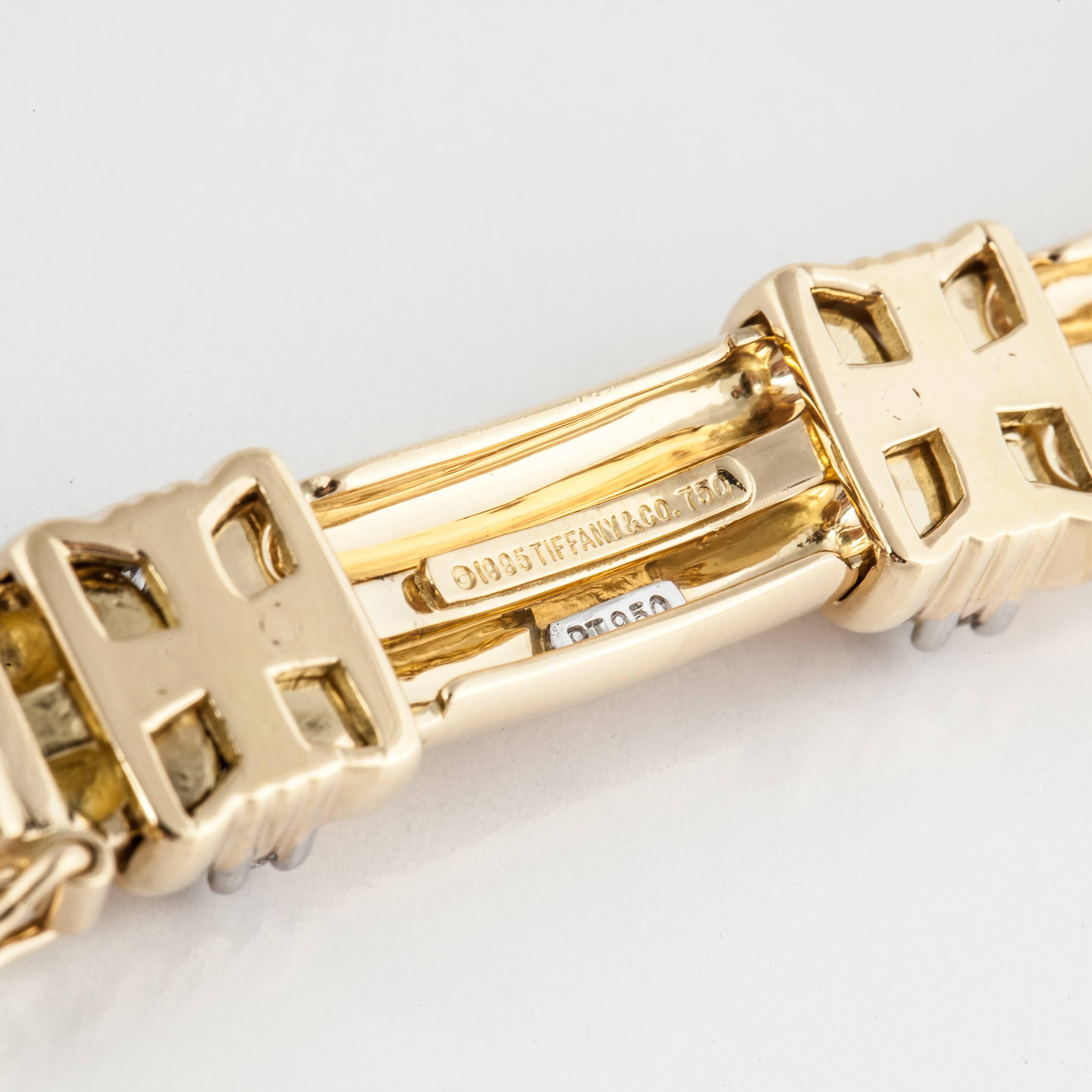 Women's Tiffany & Co. 18K Yellow Gold Diamond Bracelet