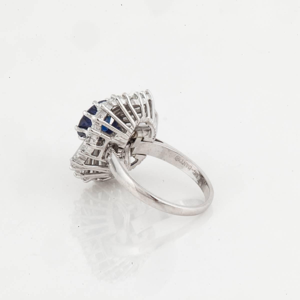 platinum sapphire ring