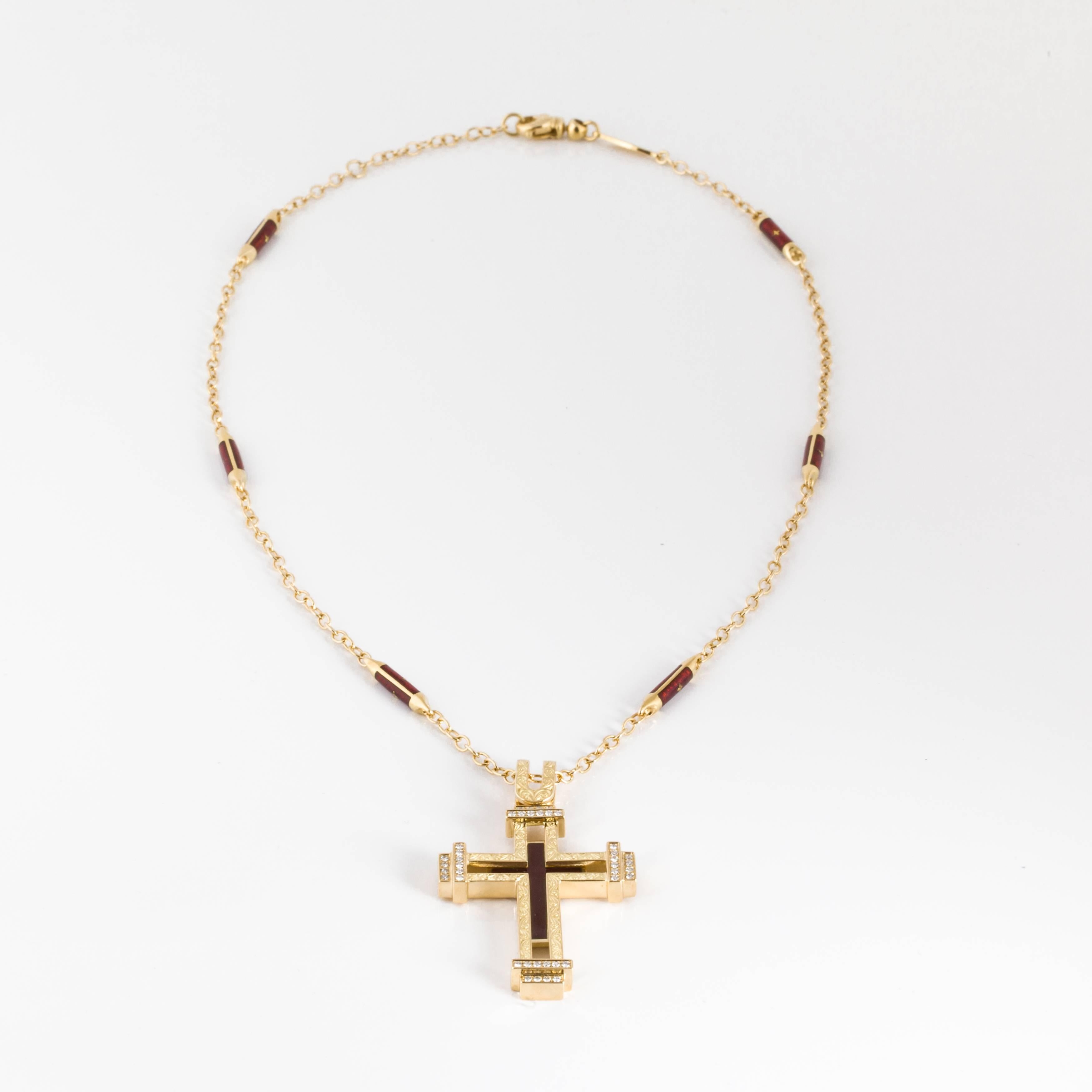 sterns cross necklace