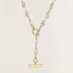 Hermes Chaine d'Ancre 18 Karat Sterling Necklace
